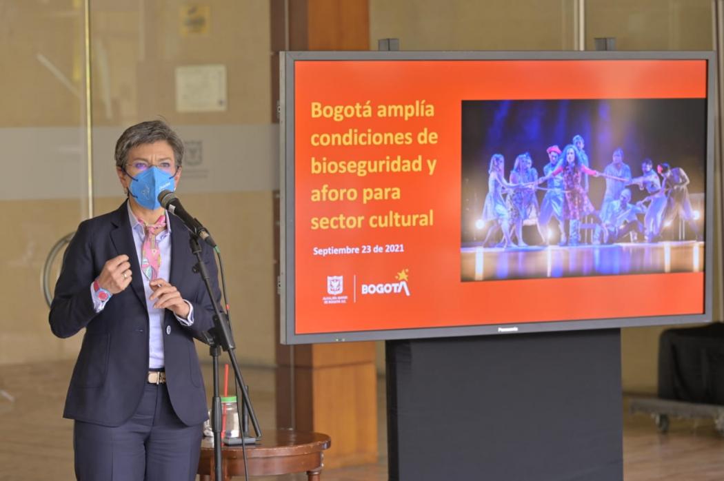 Bogotá amplía al 75 % aforo en el sector cultural y de entretenimiento